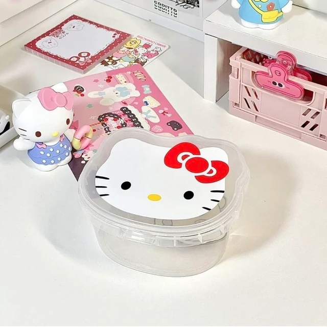 Hello Kitty Lunch Box Cute Ceramic Bento Box Refrigerator Crisper Food  Container Set Household Tableware Kitchen