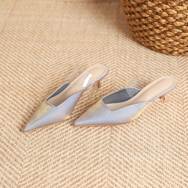 Summer High Heels Sandals Women Metallic Patent Leather Sandals Designer Ladies Slides Gladiator Sandals Shoes Zapatos De Mujer