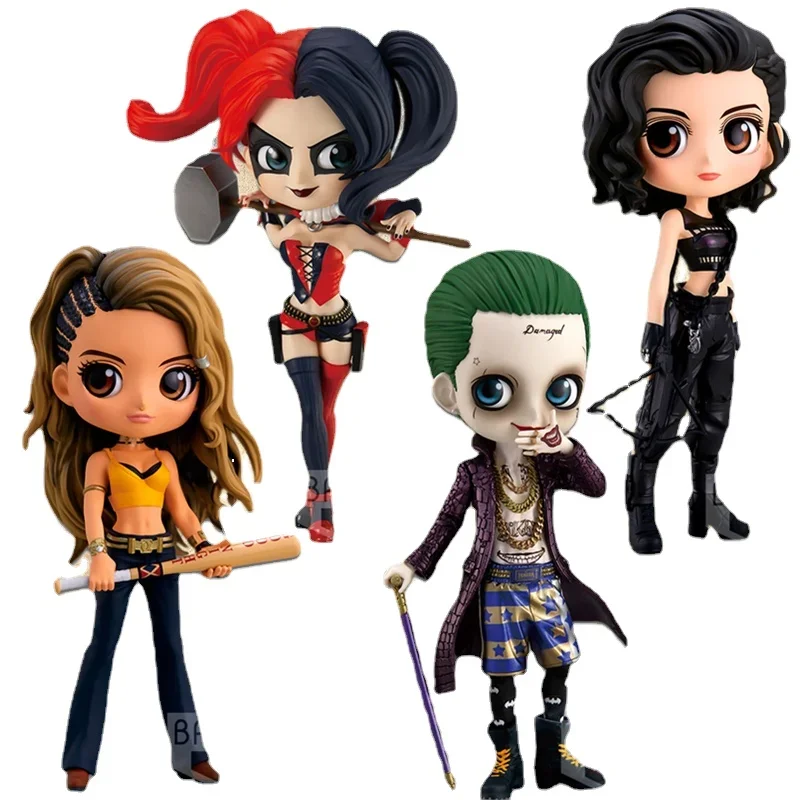 Justice League Superhero Figures Black Canary Harley Quinn Pvc Qposket Classic Collection Action Figure Model