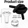 New 5-piece bilge pump pipe kit Bilge pump Electric 12v bilge pump PVC bilge pump hose 4