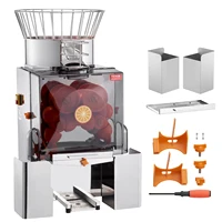 VEVOR Commercial Orange Juicer Machine, 120W Automatic Feeding Stainless Steel Juice Extractor, 25 Oranges Per/Min, w/Filter Box 1