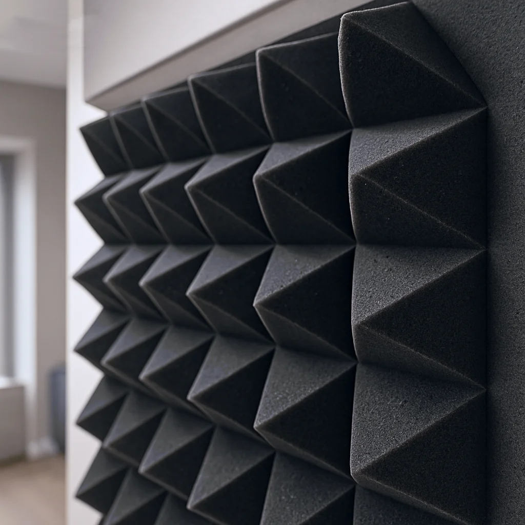 Paquet de 6 50x50x5cm mousse acoustique pyramide de Studio 20 "x 20" panneaux de traitement d'isolation phonique à Absorption acoustique matériaux d'insonorisation