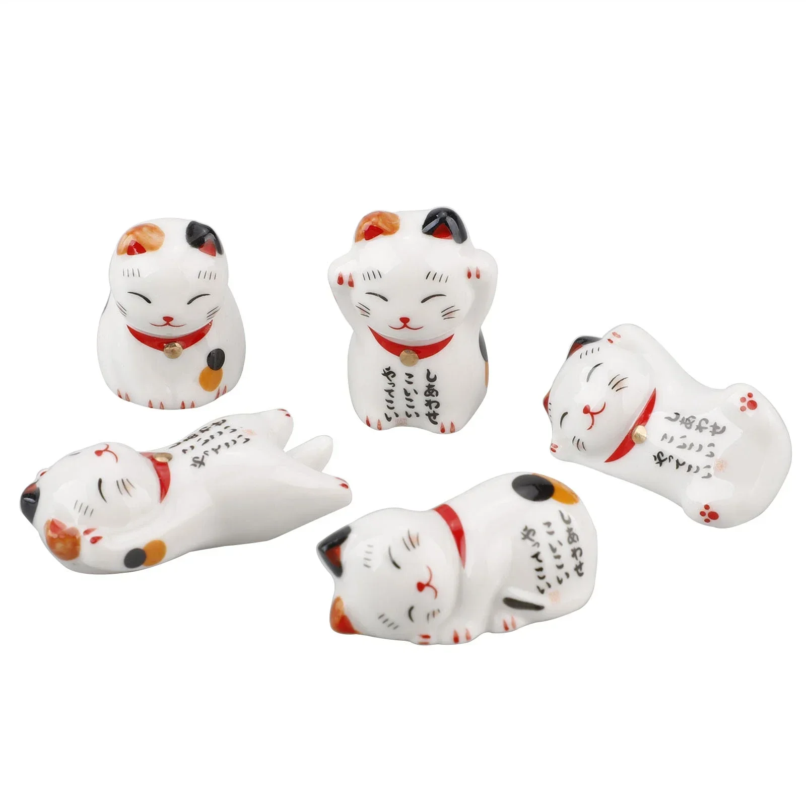 Ceramic Chopsticks Holder Chopstick Rest Table Decor Frog Spoon Rack Fork Knife Stand Cat Tableware Set