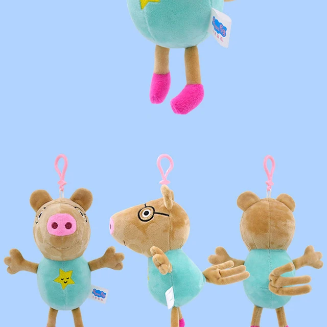 Peppa Pig Stuffed Toys, Peggy Buckle, George e outras bonecas de desenho  animado, Soft Fill, qualidade genuína, presentes de Natal, 19cm - AliExpress