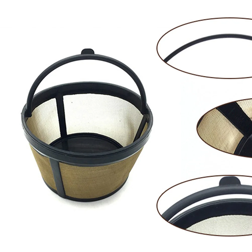 

2 PCS Strainer Coffee Filter Mesh Basket Cone Shape Stainless Steel Filters Reusable