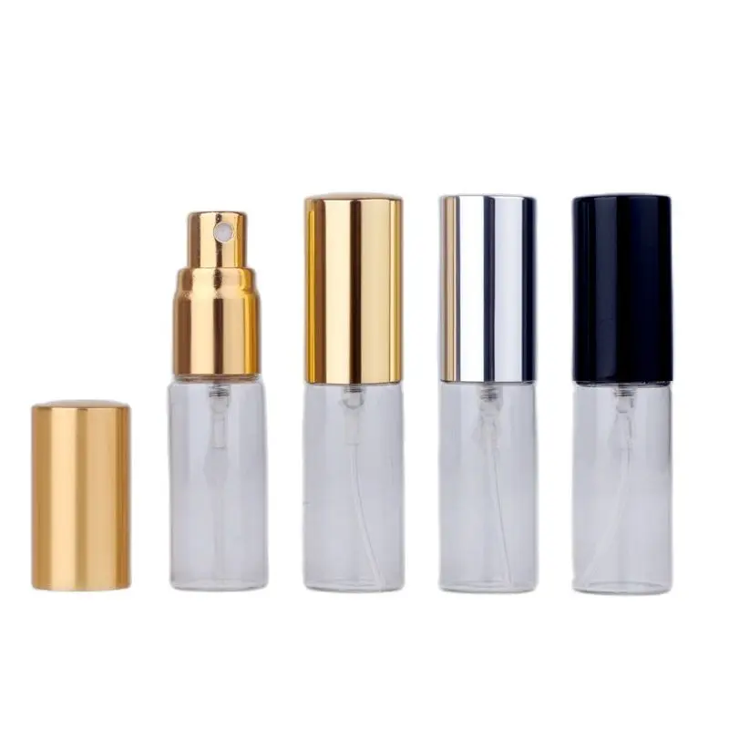 100pcs/lot 5ml Empty Cosmetic Case Travel Spray Bottle Perfume For Gift Sample Mini Bottle Parfum Makeup Containrs