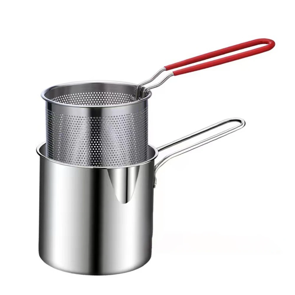 Friteuse électrique avec huile, 6 l, en acier inoxydable avec panier à  rôtir, petite friteuse pour frites, poulet, snacks maison188