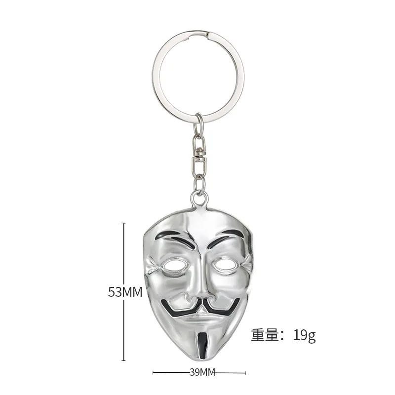 Joker Mask Keychain Personalized Hip Hop Trend Movie Surrounding