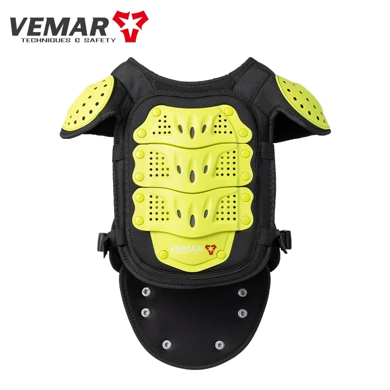 VEMAR Kids Motorcycle Body Armor Child Boys Girls Children Roller Skating Bike Sports Chest Spine Shoulder Protection Moto Armor