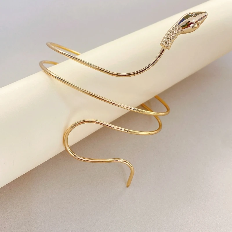 Snake Arm Cuff for Women Hip-pop Armlet Bangle Bracelet for Girls and Women 5