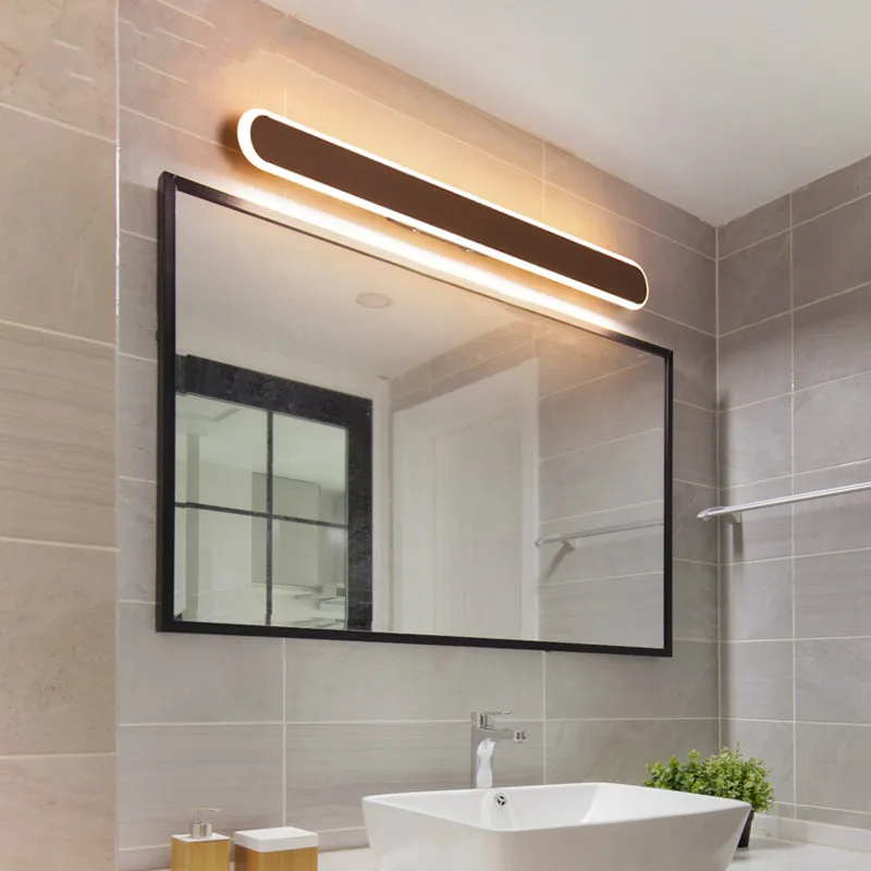 Cuarto de baño espejo de tocador, luz delantera de cuarto de baño moderno y Simple, lavabo de pileta de lavado de foco