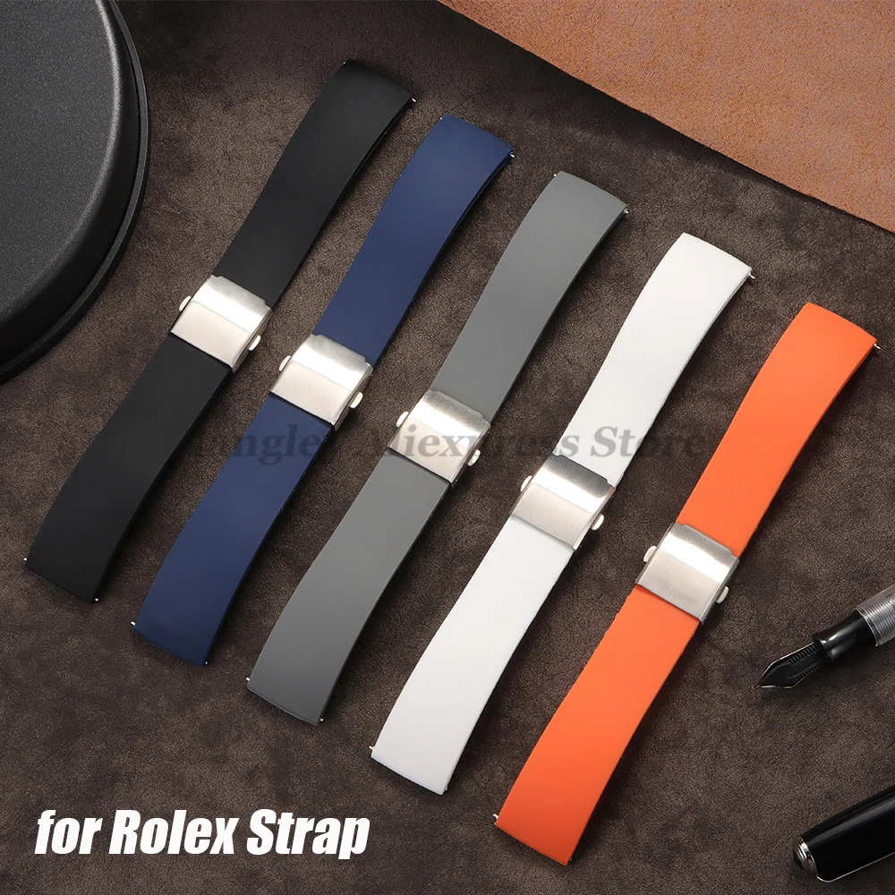 Waterproof Silicone Sport Watch Band Strap - Quick Release Rubber Wristband