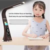 LED Desk Lamp With Calendar Temperature Alarm Clock Touch Dimming Eye Protection Table Lamp USB Rechargeable Reading Desk Lights 6