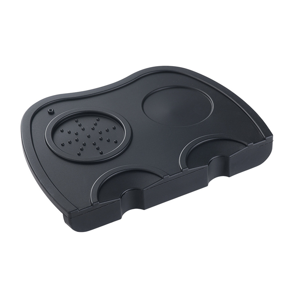 Coffee Tamper Mat Espresso Tamping Station Silicone Practical Stand Corner Pad Coffee Accessories for Barista Worktop Cafe Maker