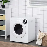 Clothes Dryer, 120V 1300W Compact Laundry Dryer with Intelligent Drying, 3.2 cu.ft Stainless Steel Drum, Front L 2