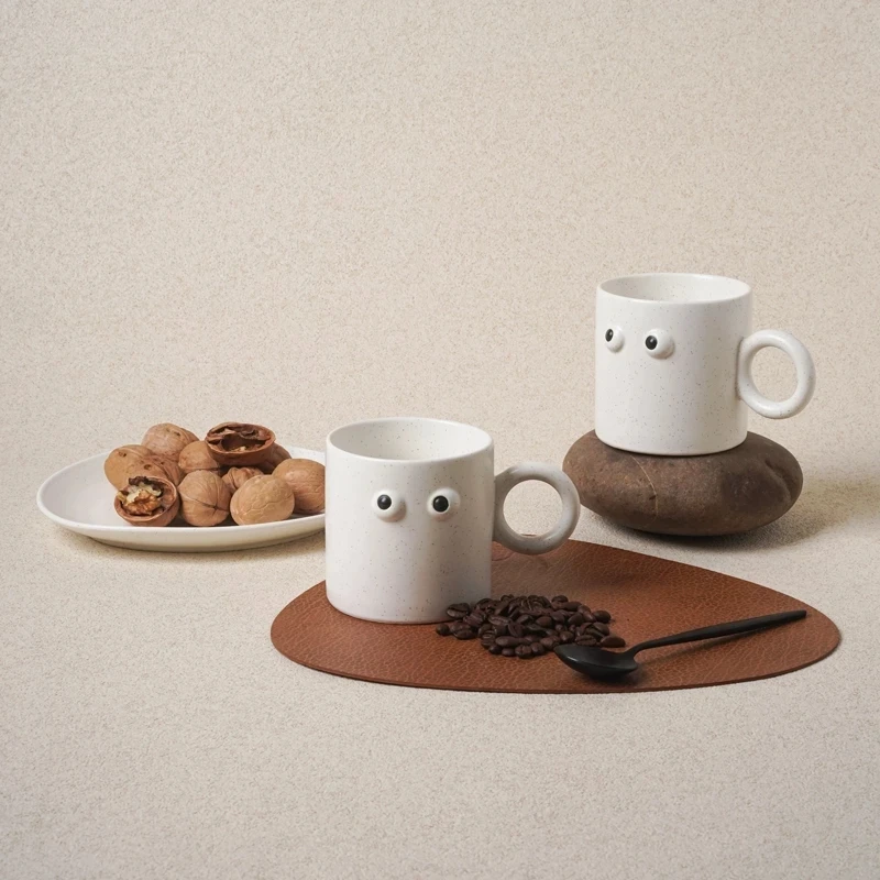 

High Quality Porcelain Eyes Mug Cup For Coffee Tea Milk Water Creative Kitchen Office Drinkware Funny Mug Gift For Family Couple