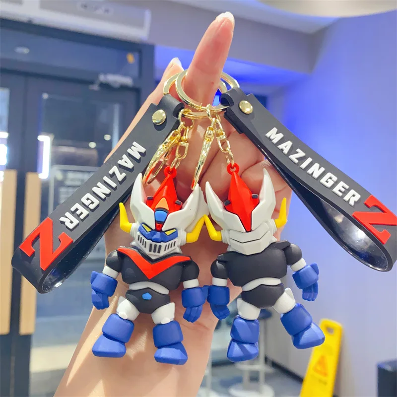 Anime Mazinger Z Keychain Cartoon Doll Keyring Ornament Robot Grendizer Key Chain Car Pendant Kids Birthday Gifts key chain