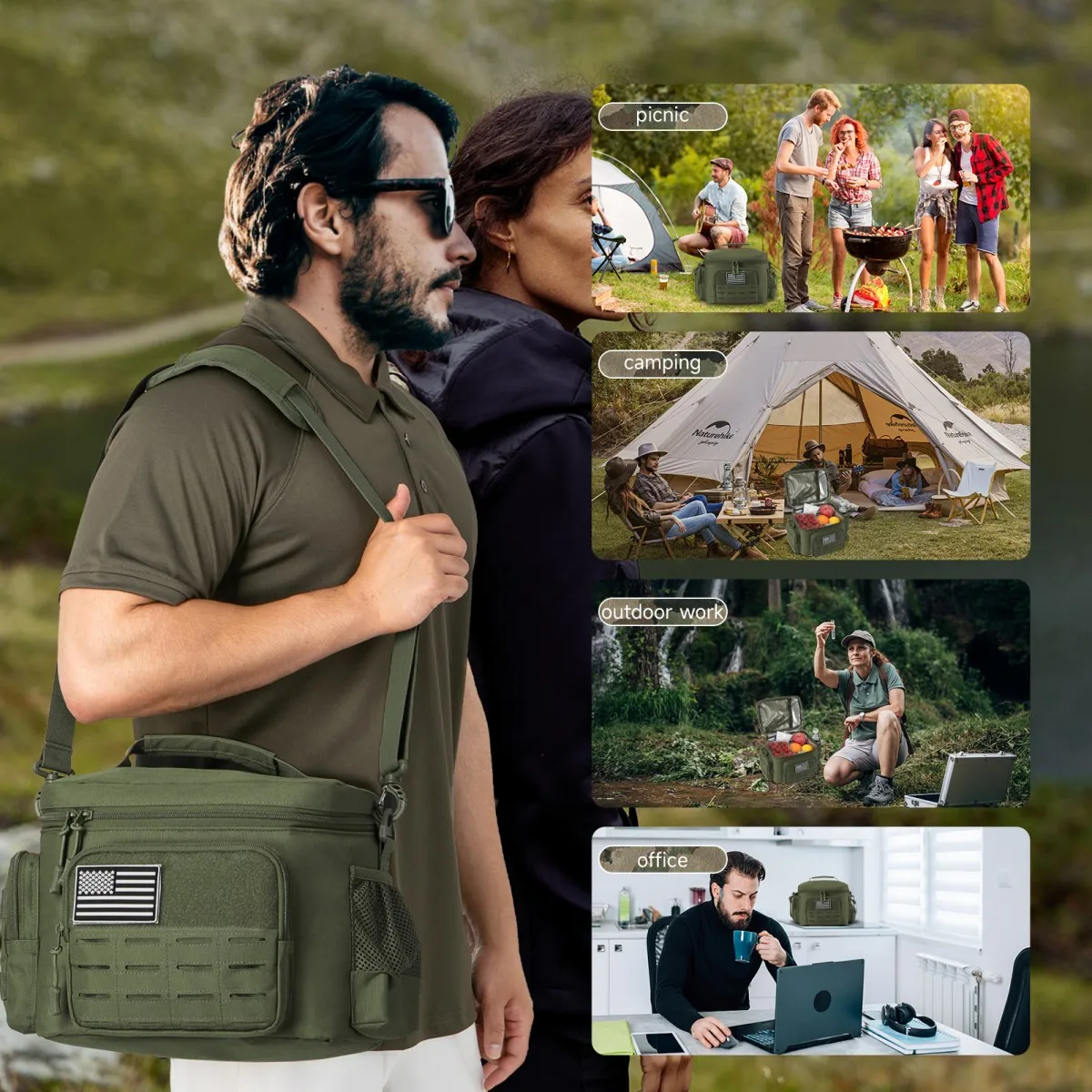 Tactical Insulated Outdoor Lunch Bag 6