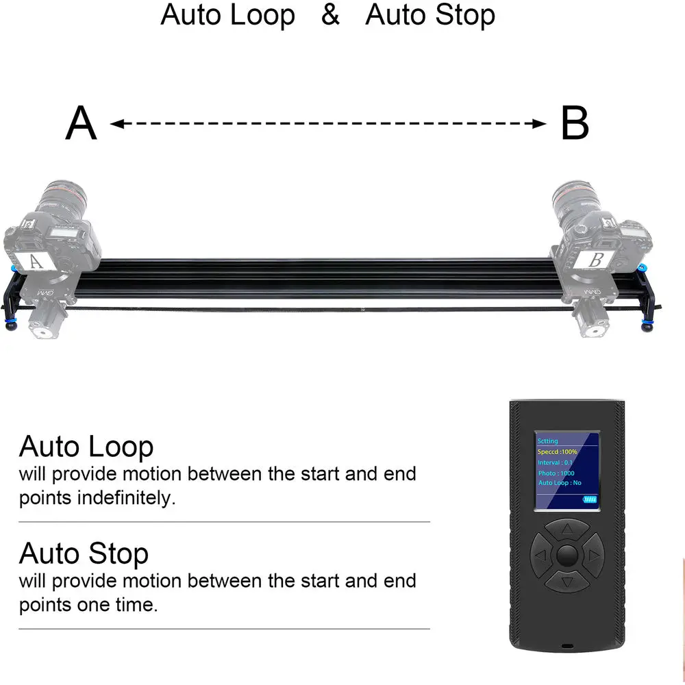 Profissional, Track Dolly, Rail Estabilizador de Vídeo, GV-J120D, 48 