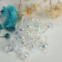 Purple Iridescent Round Glass Beads - 4mm 400pcs (Transparent AB)