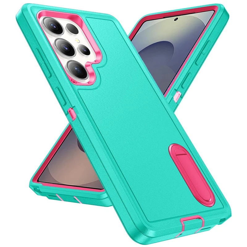 Heavy Duty Drop Shockproof Phone Case with Holder - Durable Protection Cover