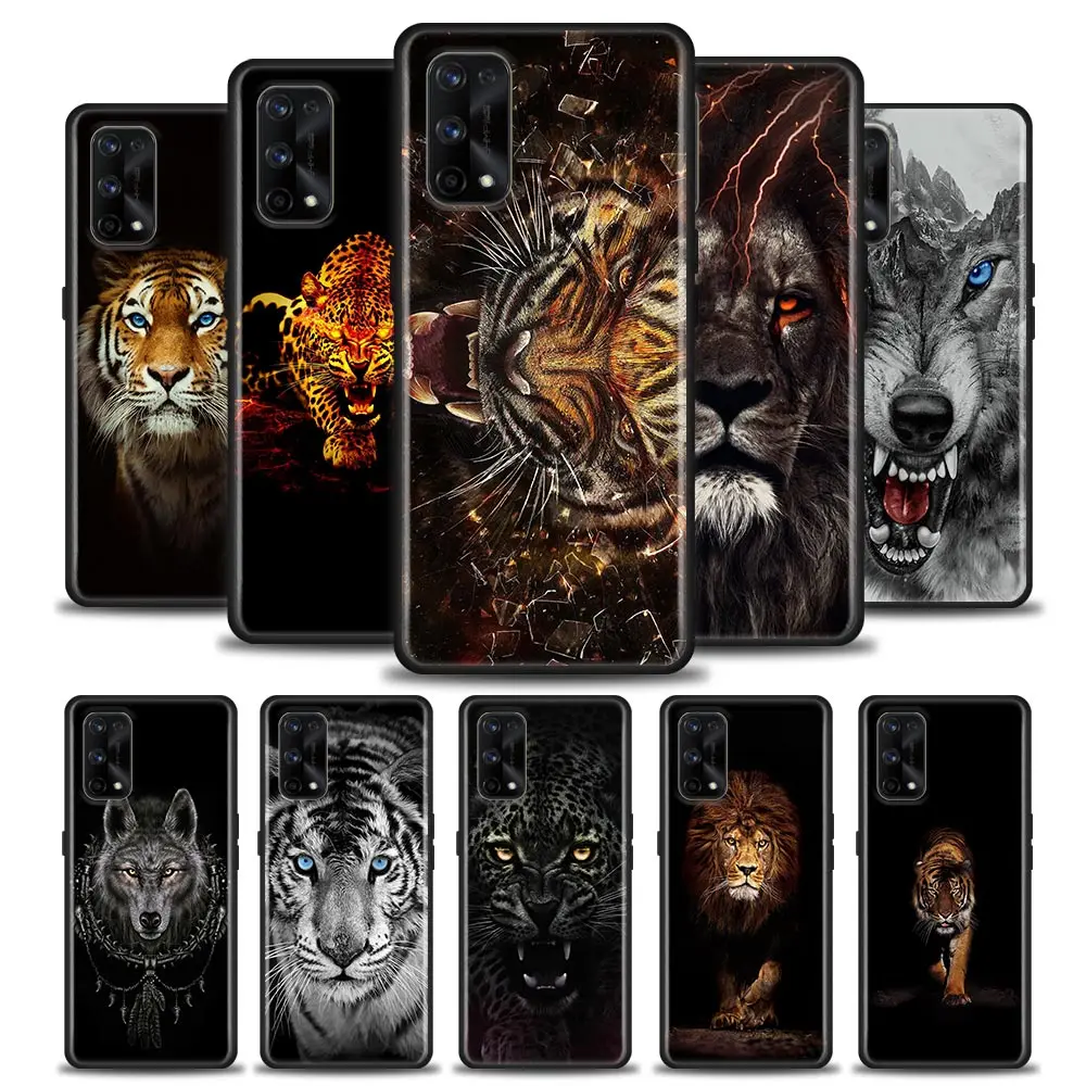Lion Wolf Tiger Animals For Cover Realme Gt Master Neo 2 3 Gt2 Pro Gt 5G Custodie Realme C35 C21Y C25 C33 C11 C12 Soft Phone Fundas