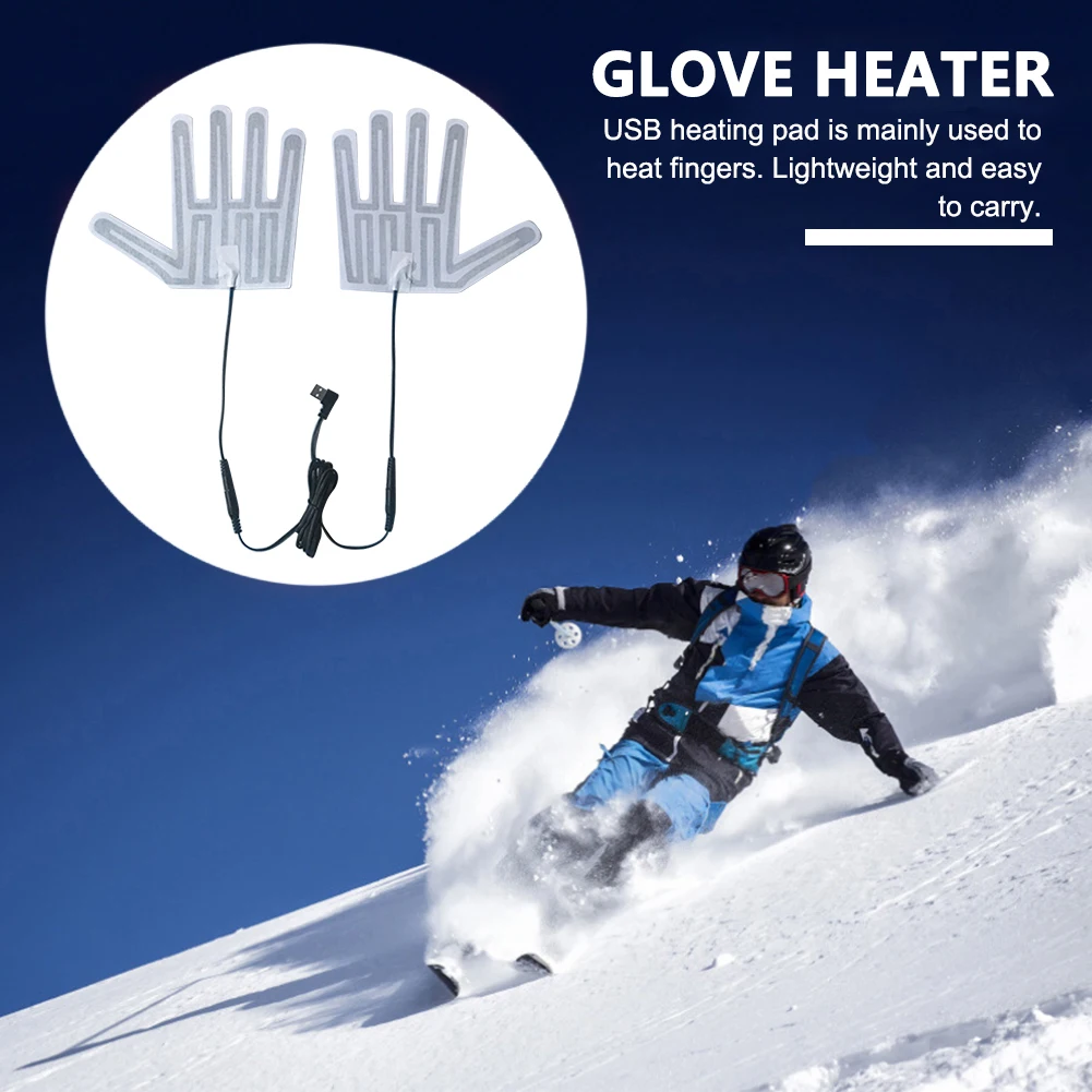 Portable Electric Heated Gloves Pads for Winter Outdoor