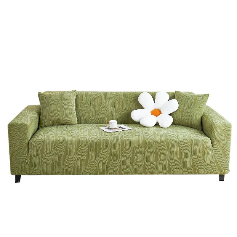 Jacquard Fleece Stretch Sofa Cover All Four Seasons Universal Lazy Integrated Anti-cat Scratch Sofa Cushion Sofa Cover 6