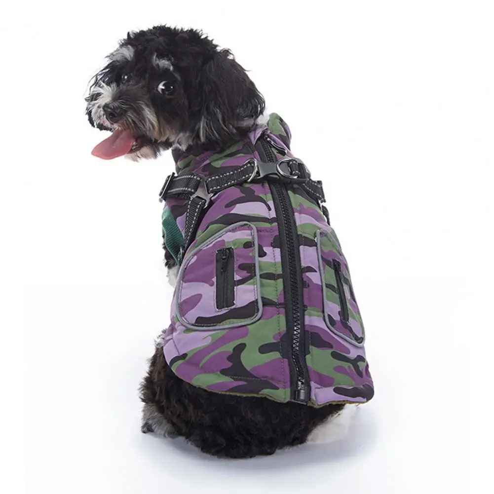 Soft Fabric Pet Apparel Zipper Pet Jacket for Dogs Winter Dog Coat Bundle Waterproof Snow Jacket with Zipper Windproof for Dogs