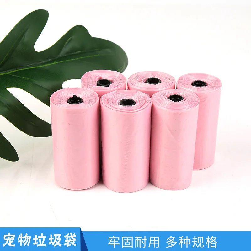 

20 Rolls 300 Pcs Pet Garbage Bag Pink Biodegradable Clean up Fecal bags Dog Garbage Bags Outdoor Toilet Pick Up Bag Pet Supplies