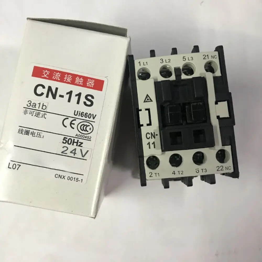 

For TECO CN-11S Contactor AC24V AC36V AC48V AC110V AC220V AC380V 4A