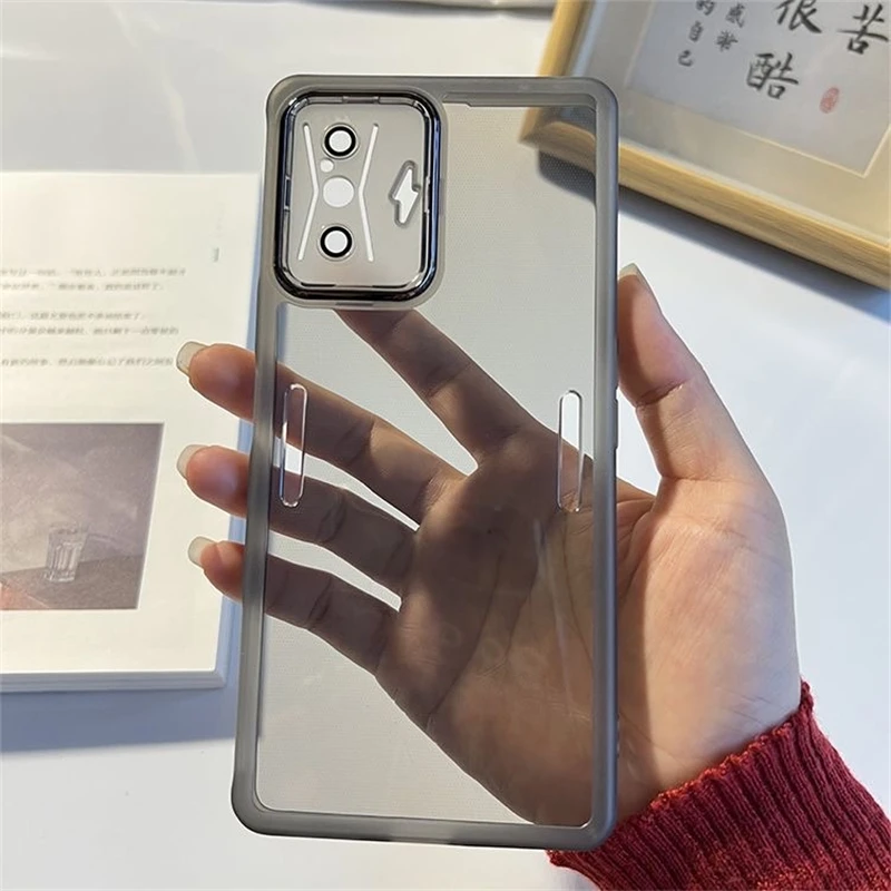 Transparent Soft Silicone TPU Case with Camera Protection and Bumper