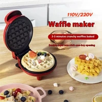 Sandwich Cake Baking Tray, Household Breakfast Electric Baking Pan, Fully Automatic Multifunctional Mini Waffle Biscuit Machine 6