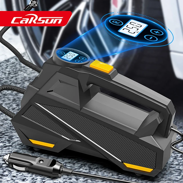 CARSUN Portable Automobile Air Compressor Digital Tire Inflation Pump –  Pets N Plants