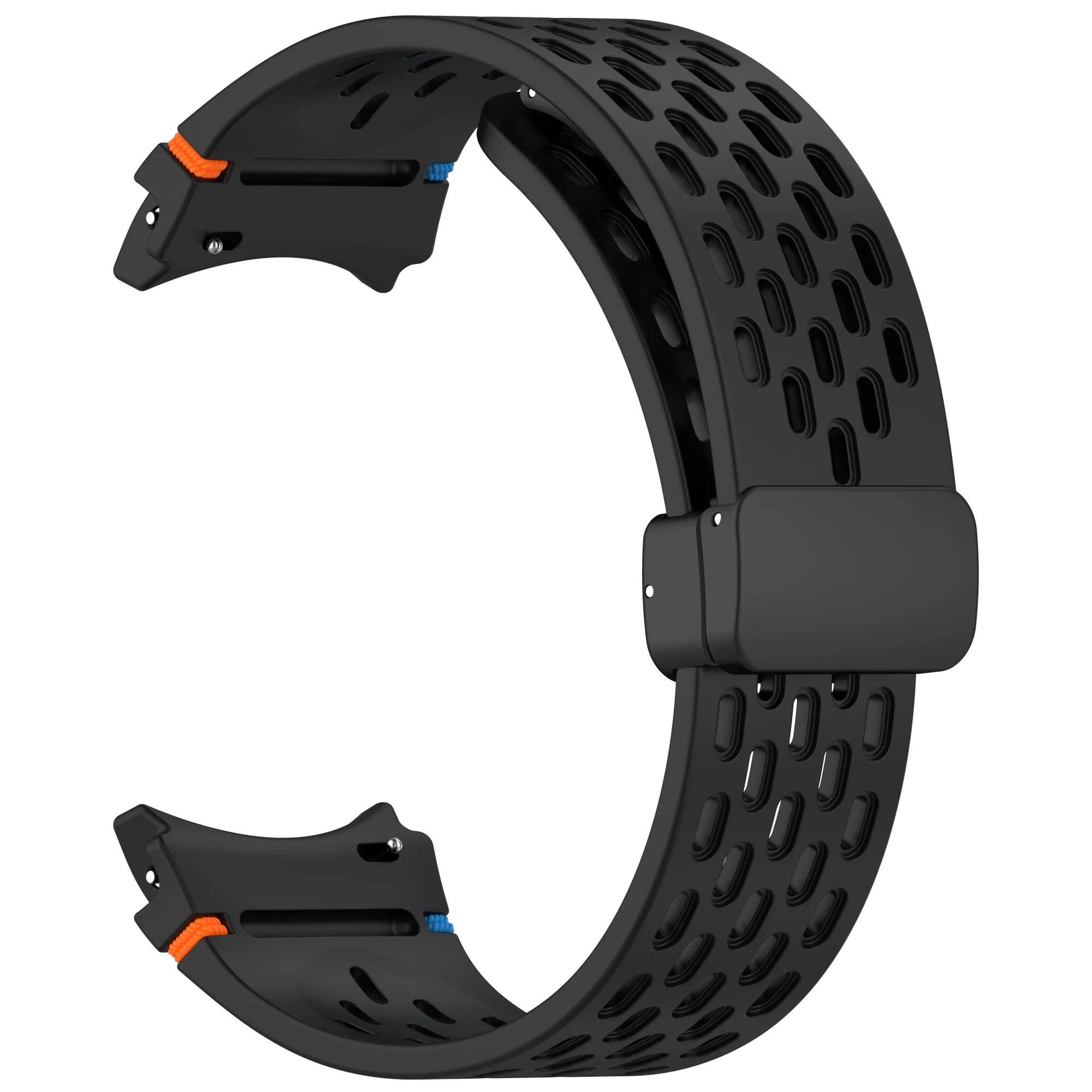Magnetic Buckle Silicone Watch Band - 20mm Strap with No-Gap Design