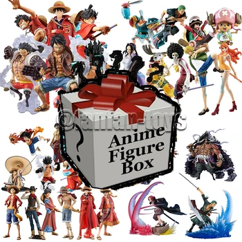 Фигурка-сюрприз из аниме «Ван-ПИС», экшн-фигурки Saber Luffy, загадочная коробка, Коллекционная модель, игрушка для детей, подарок