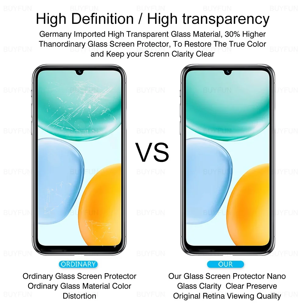 Premium Front Screen Protector Glass | Clear Crystal Tempered Film