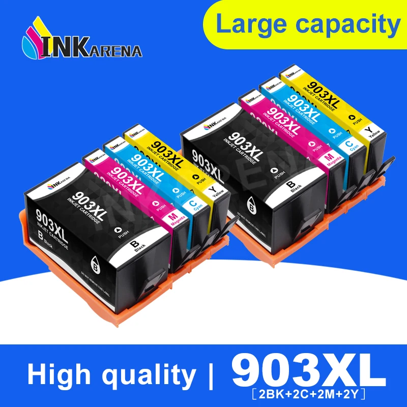 

INKARENA 8X Compatible Ink Cartridge For HP 903 903XL HP903 For HP OfficeJet Pro 6950 6960 6961 6970 6971 All-in-One Printer