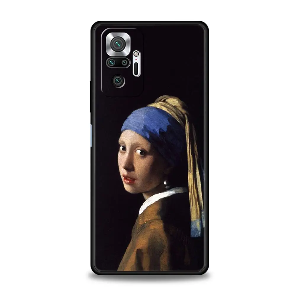 Renaissance Art Painting Black Phone Case - Stylish and Elegant Design