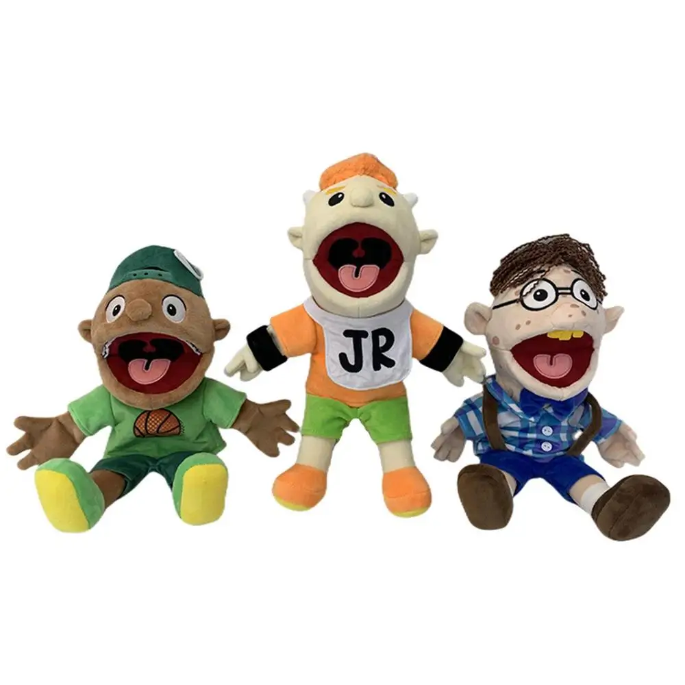 Poupées en peluche douce pour garçons, marionnette à main Jeffy, jouets en  peluche, figurine en peluche, bouche mobile, cadeaux pour la maison de jeu,  Coby Junior Joseph, 40cm - AliExpress