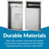 Recessed Waste Receptacle, Satin Finish 12-Gallon –Wall-Mounted Stainless Steel Trash Can for Commercial Restrooms Liner 5