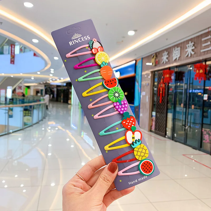 Kids Baby Hair Accessories Hair Pins Beautiful Flowers Style Hair Clips Hairpin For Girls Children Hair Grips Barrettes 10 Piece 6