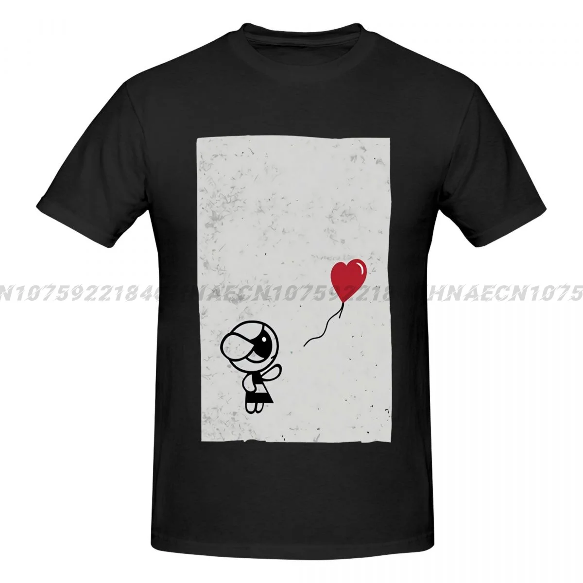 

Футболка женская оверсайз с круглым вырезом и воздушным шаром