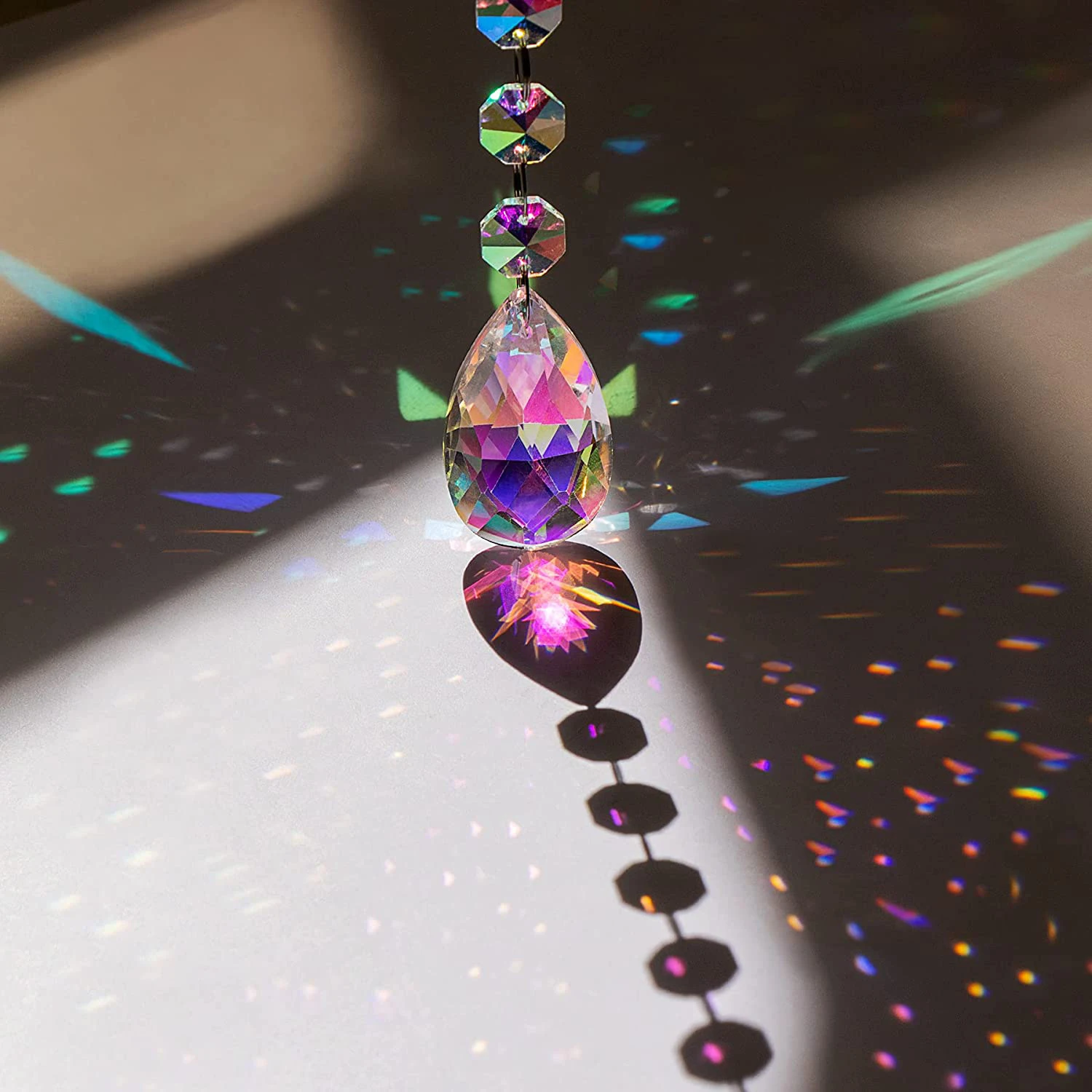 Hummingbird Garden Suncatchers Window Hanging Light Catcher Pendant Wind Chimes Crystal Prism Home Hang Ornament Rainbow Maker