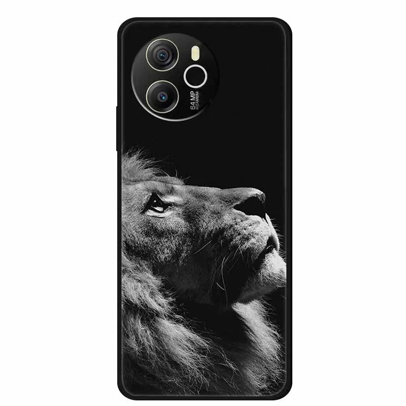 Animal Painted Soft TPU Silicone Back Cover - Fashionable Phone Case