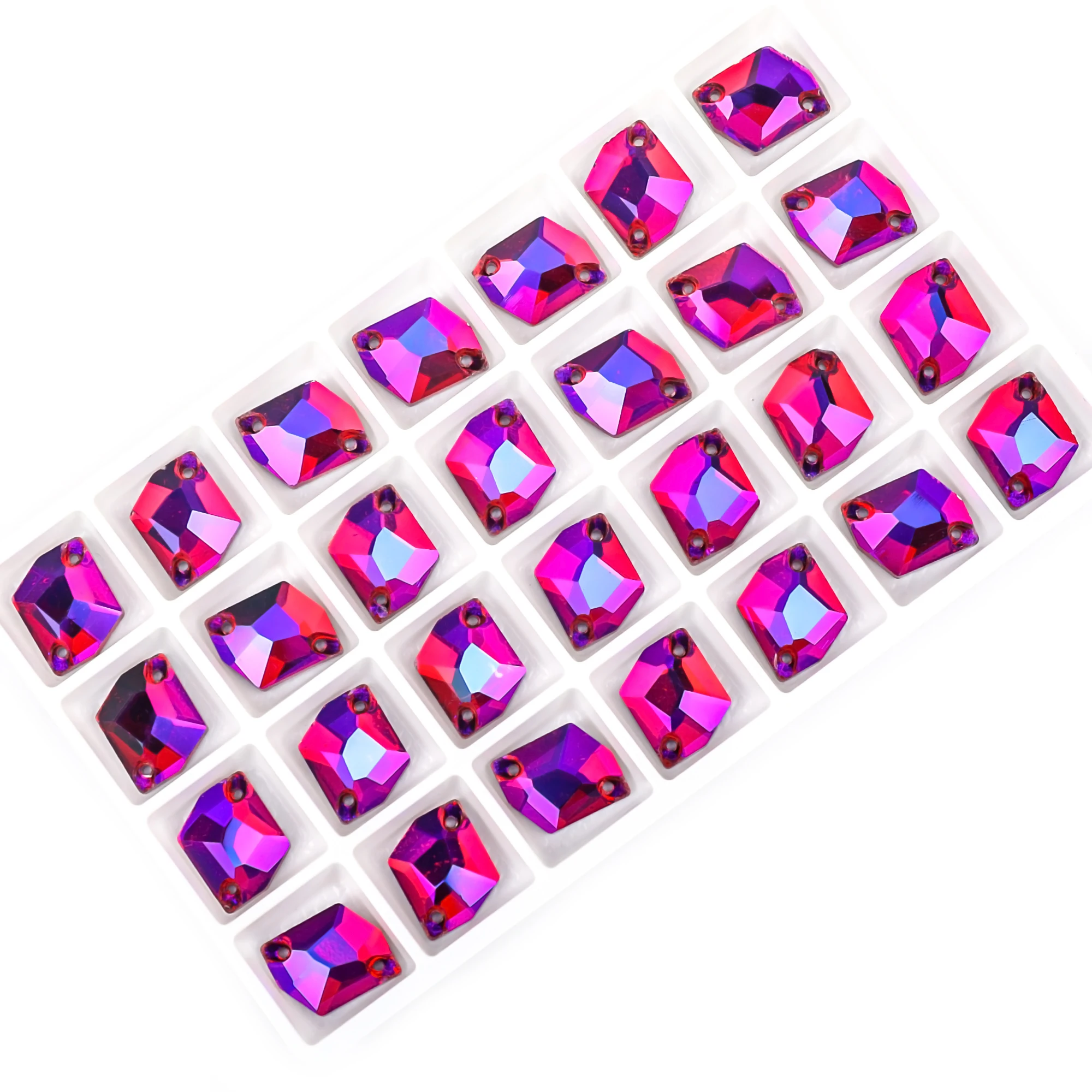 VC Sew-On AB Rhinestone Cosmic Flatback Glass Crystals for DIY Decoration and Embellishments
