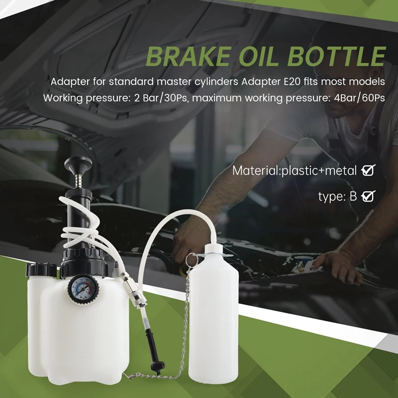Manual Transmission Oil Filling System Automatic Transmission 3L With Adapter Brake Oil Bottle (B)