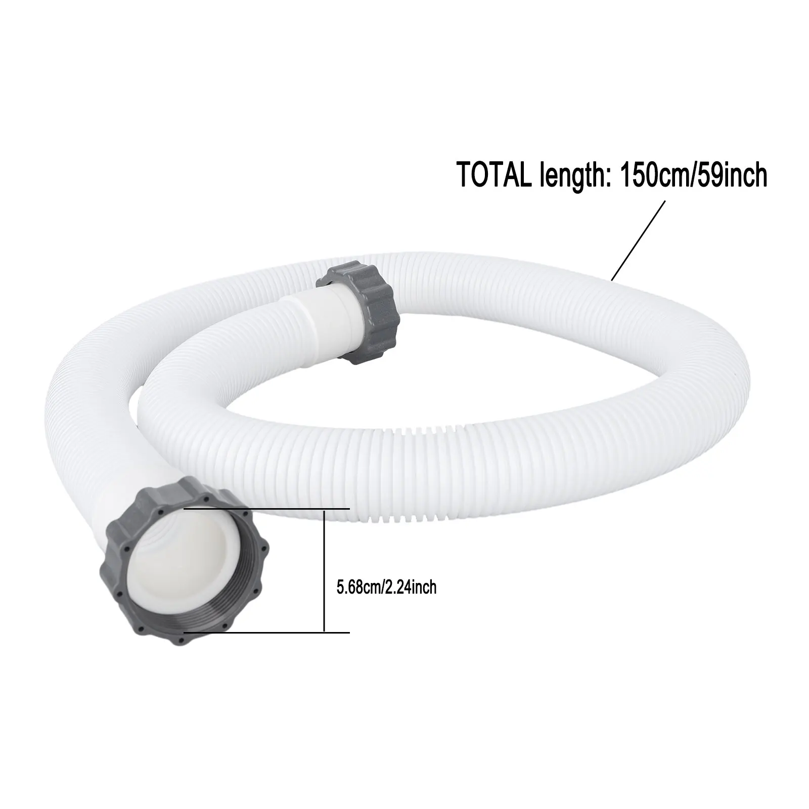 Hose 59" For Intex 29060E 1.5" Diameter Pool 1,500 GPH Pump Replacement