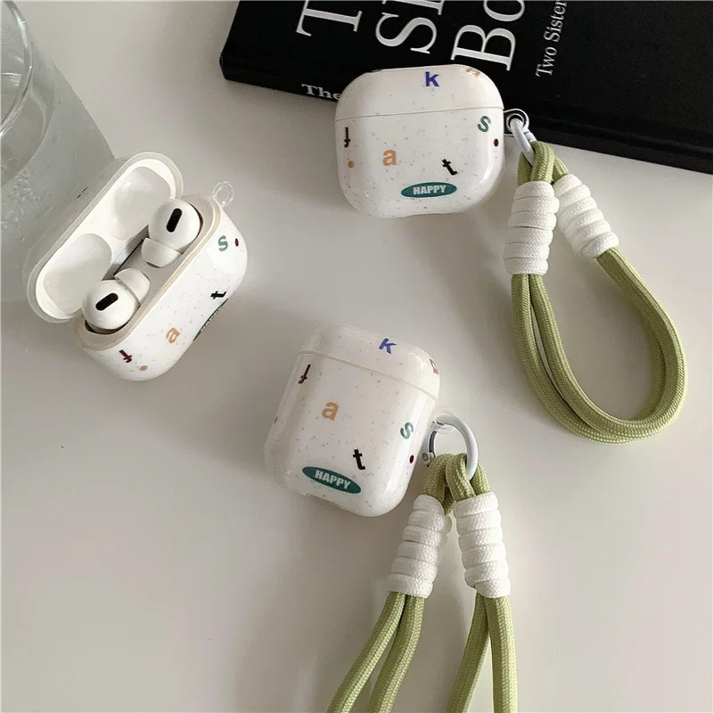 Custodia Per Auricolari Con Lettera Inglese A Colori Ins Per Custodia Apple Airpods Pro2 Per Airpods 3 Custodia Airpod 2 1 Di Terza Generazione