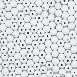 Vibrant Round Wooden Spacer Beads for DIY Jewelry and Accessories (White)